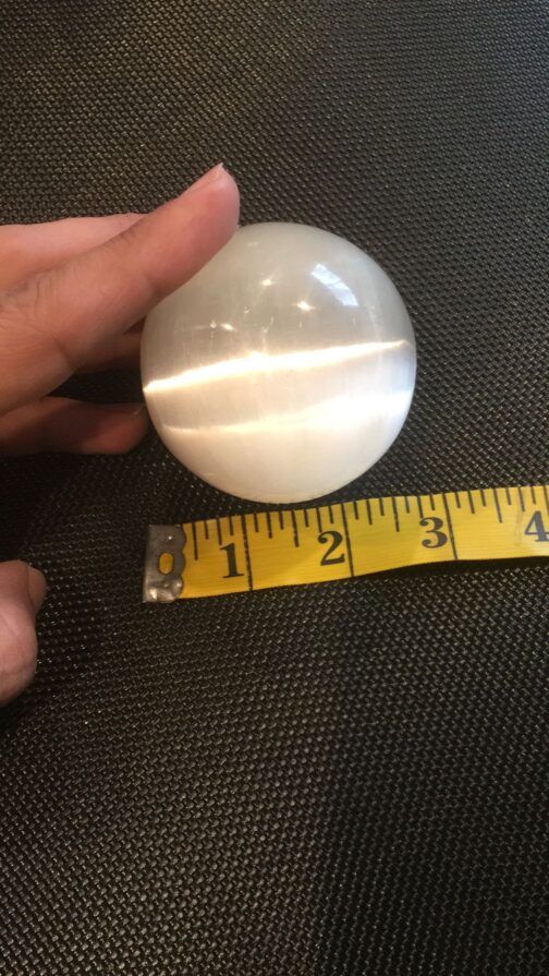 White Selenite Sphere