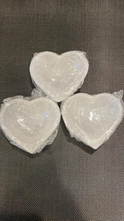 selenite heart shape 4 inch