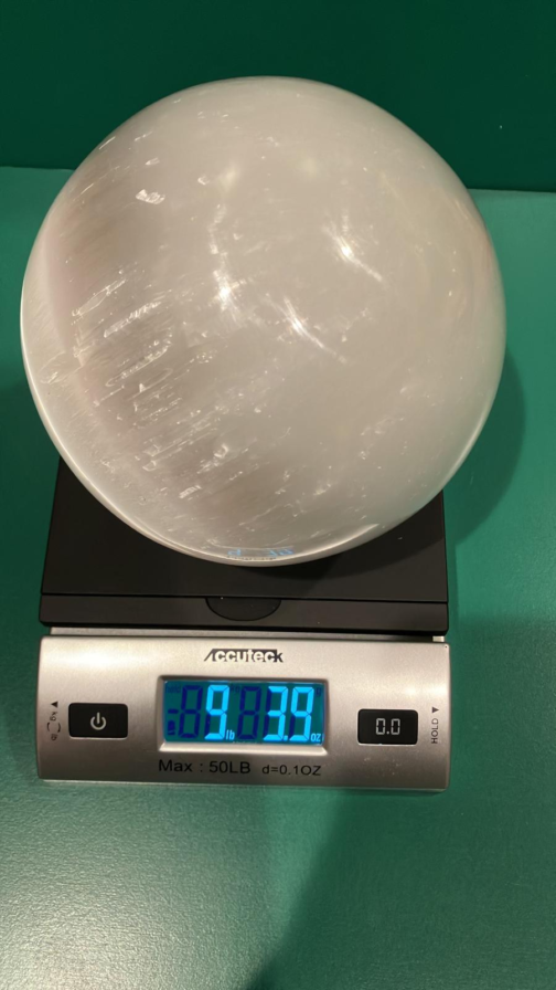 Extra Large 6 Inch Selenite Sphere Crystal Ball