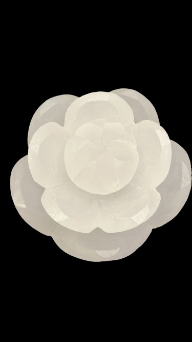 selenite lotus flower