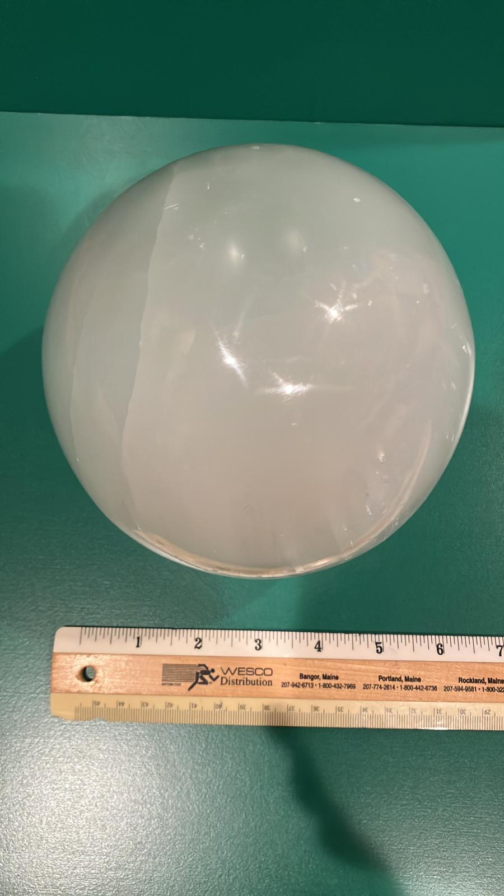 Extra Large 6 Inch Selenite Sphere Crystal Ball