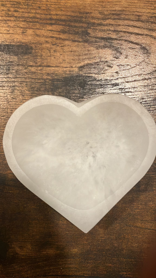 Magical Selenite Heart Bowl High Quality Crystal Cleansing and Charging Dish Spiritual and Metaphysical Gift Idea Unique Home Decor Item Handcrafted Selenite Bowl